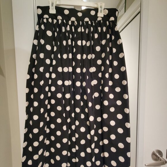 H&M Polka Dot Flare Midi Skirt - Picture 2 of 3